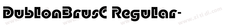 DublonBrusC Regular字体转换